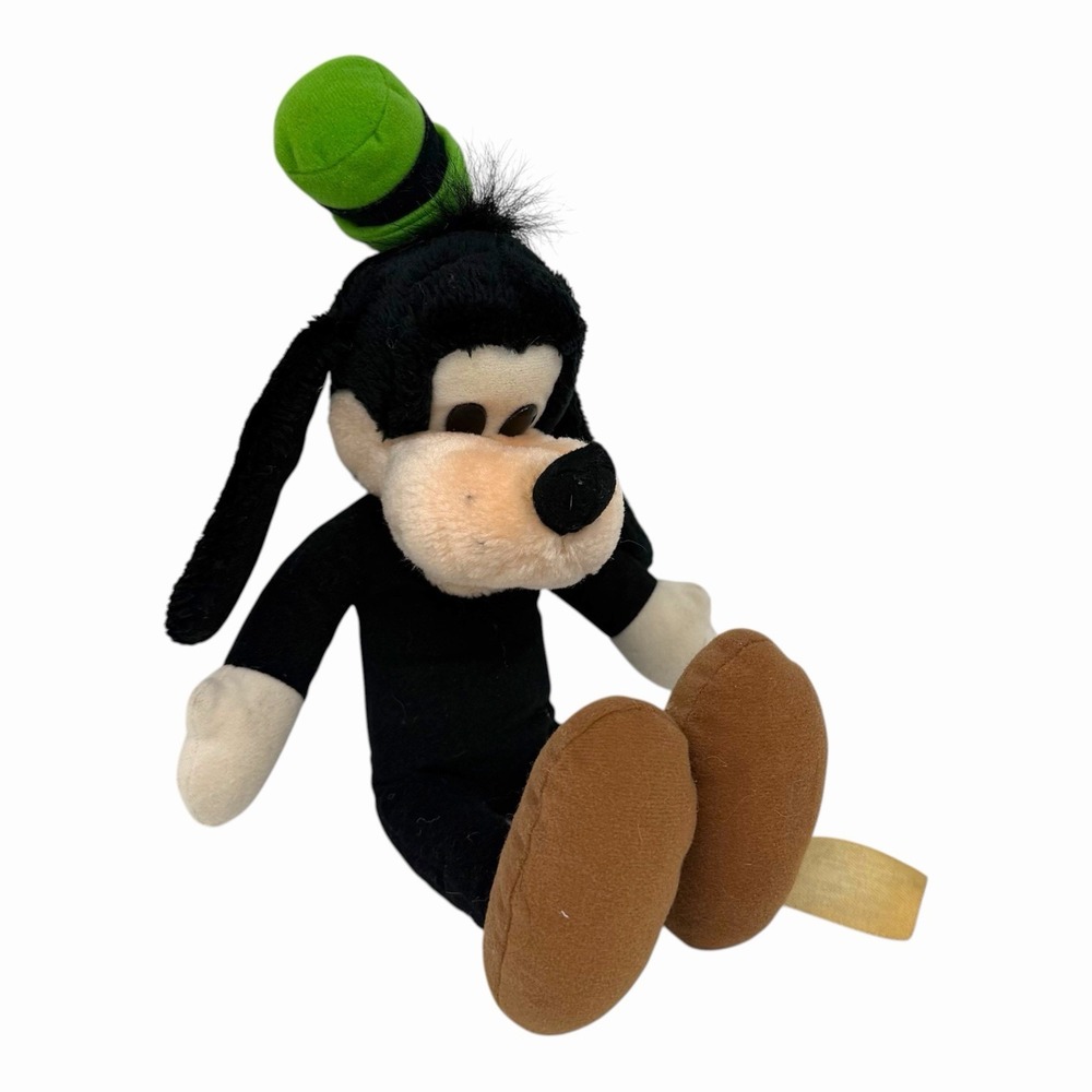 Disney Parks Goofy Plush‎ Bean Bag Toy Classic Character Green Hat 9 inch